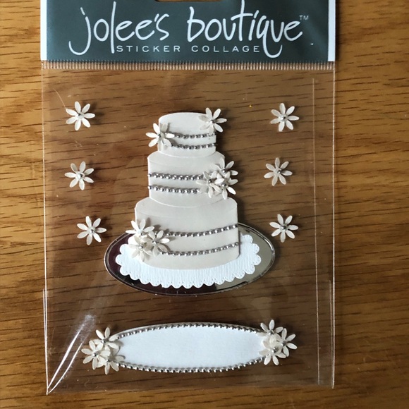 Jolee’s boutique 5-pack dimensional sticker collage lot wedding themed NEW - Picture 2 of 11